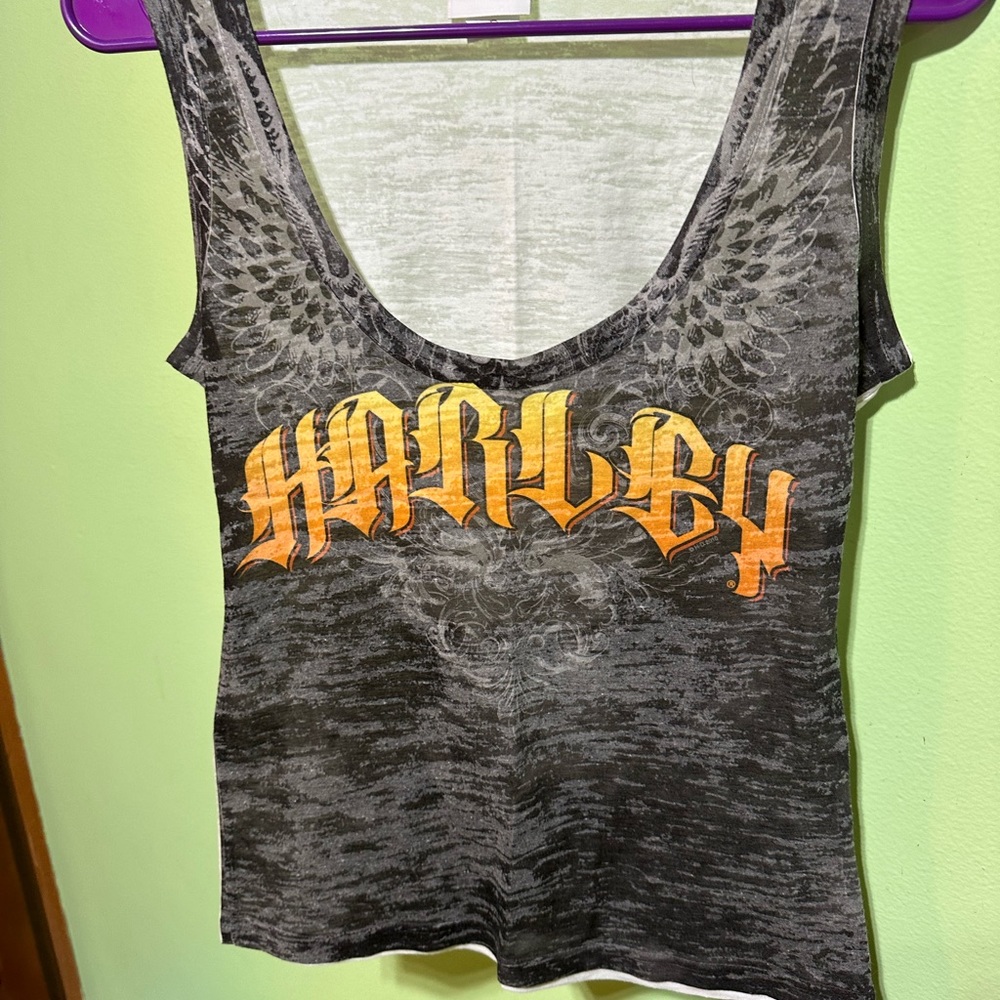 5 Harley Davidson size small S tank tops blouse button up - Picture 8 of 9